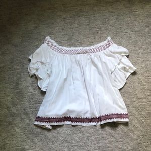 White Off the Shoulder Top